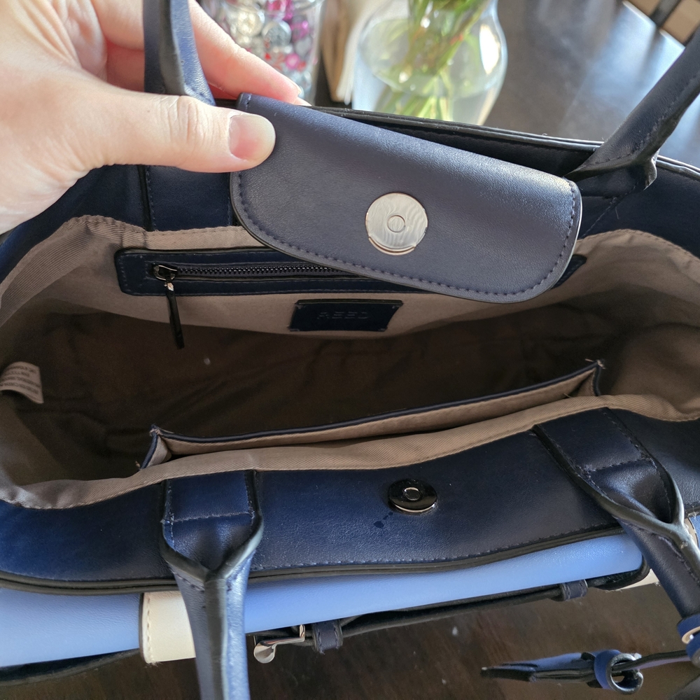 Reed Krakoff Blue, Black, and Cream Satchel Set - Picture 3 of 5